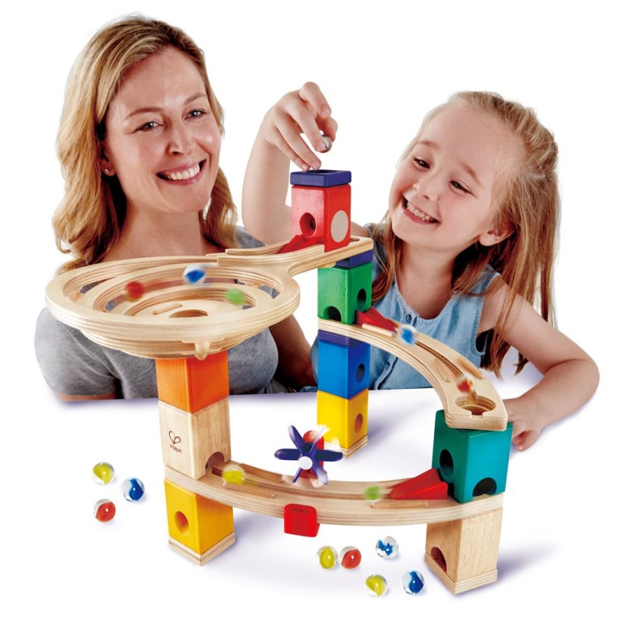 Construction Toys Hape | Hape - Quadrilla Race To The Finish Marble Run