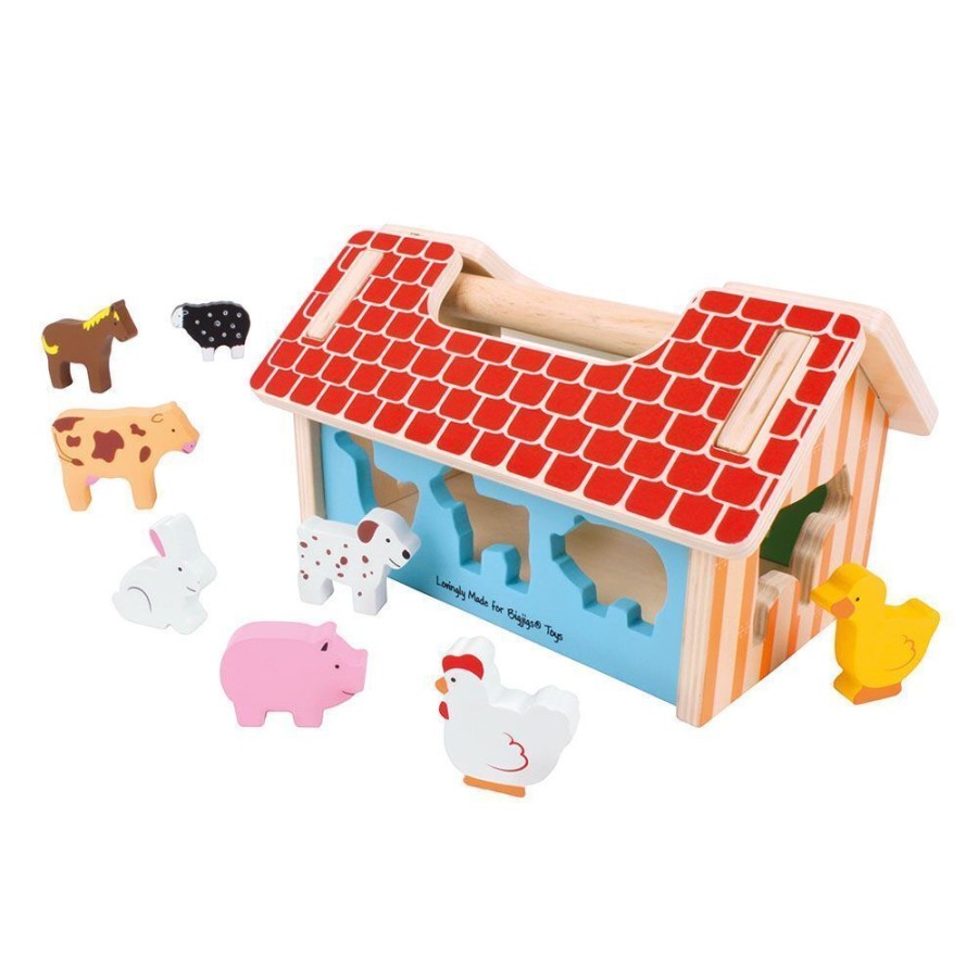 New Products Bigjigs Toys | Bigjigs - Farmhouse Sorter