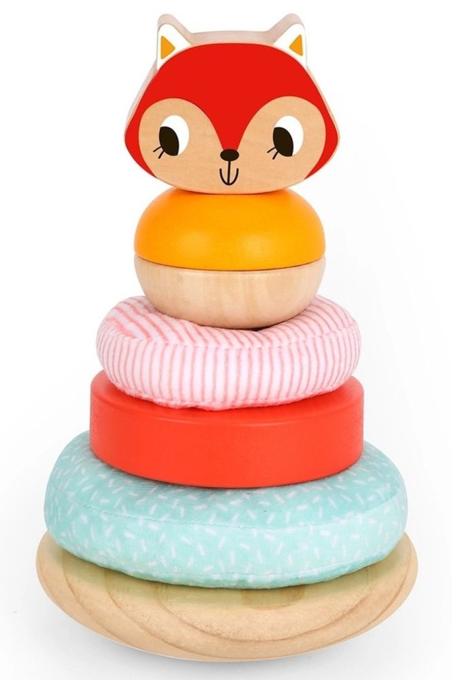 New Products Tooky Toy | Tooky Toy - Fox Stacking Tower