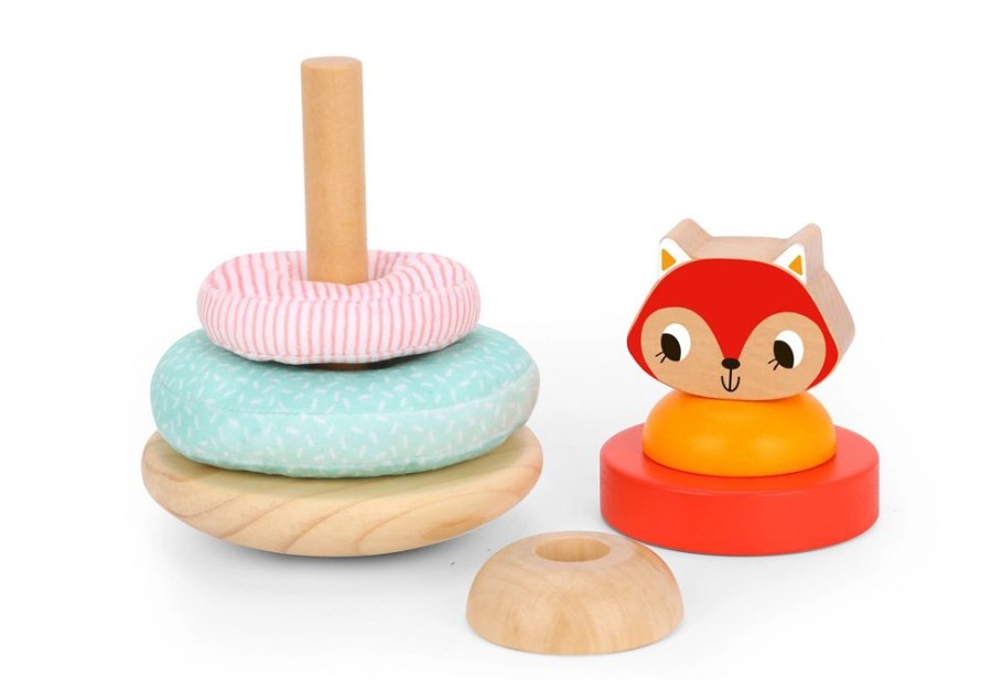 New Products Tooky Toy | Tooky Toy - Fox Stacking Tower