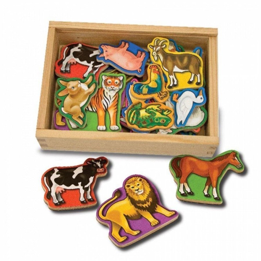 Imaginative Play Melissa & Doug | Melissa & Doug - Animal Magnets In A Box Of 20