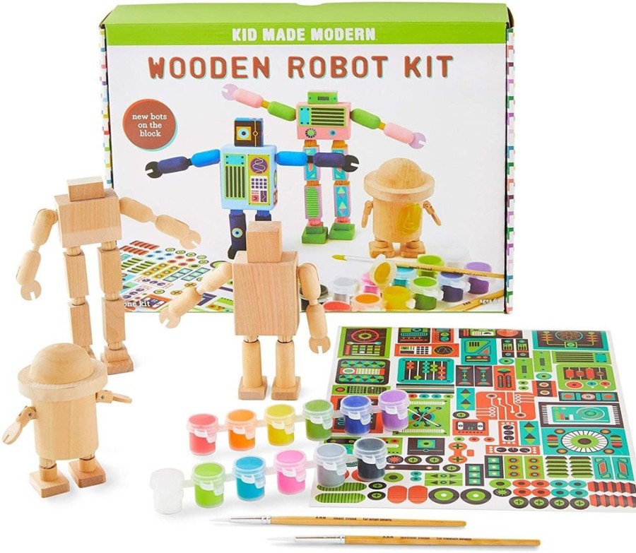 New Products Kid Made Modern | Kid Made Modern - Wooden Robot Kit