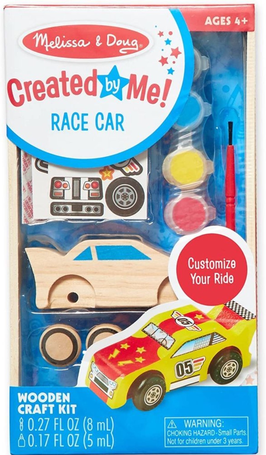 Art & Craft Melissa & Doug | Melissa & Doug - Decorate-Your-Own Wooden Race Car