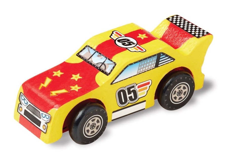 Art & Craft Melissa & Doug | Melissa & Doug - Decorate-Your-Own Wooden Race Car