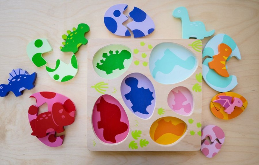 Puzzles Kiddie Connect | Kiddie Connect - Egg And Dino Puzzle