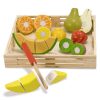 Imaginative Play Melissa & Doug | Melissa & Doug - Cutting Fruit Crate