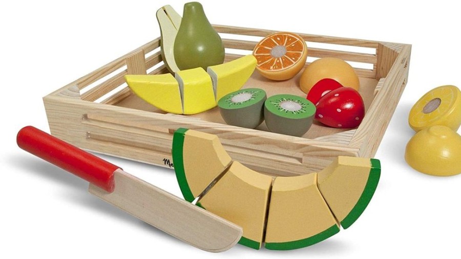 Imaginative Play Melissa & Doug | Melissa & Doug - Cutting Fruit Crate