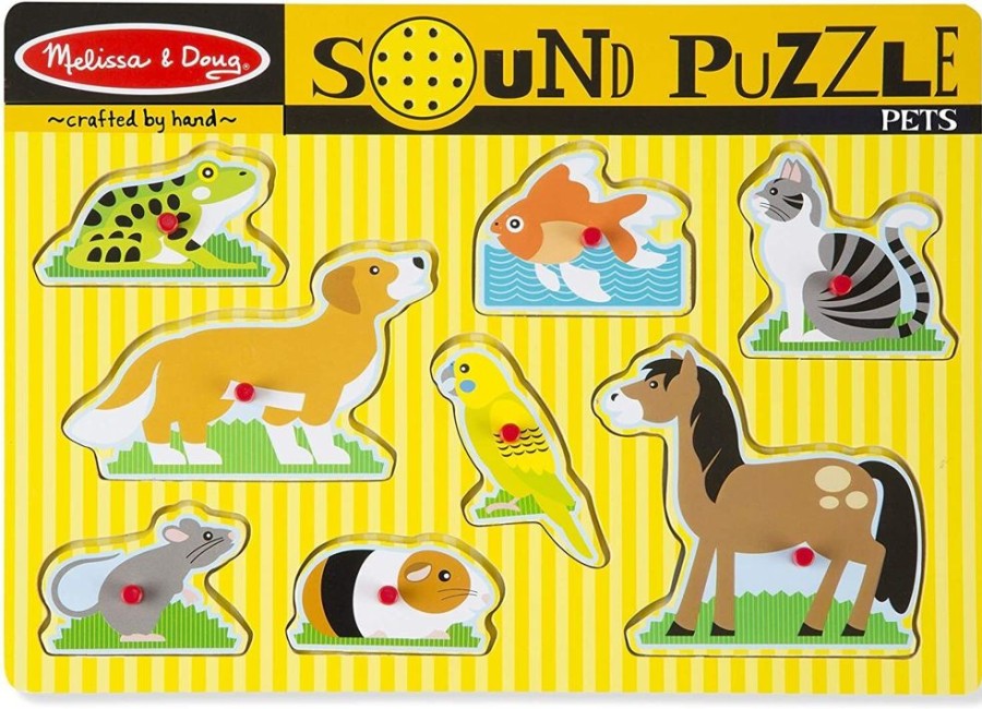 Puzzles Melissa & Doug | Melissa & Doug - Pets Sound Puzzle 8Pc