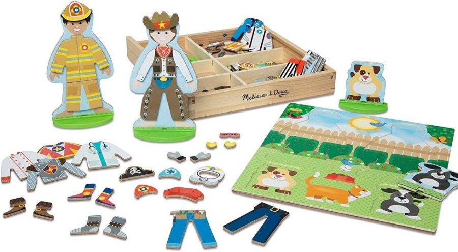 Imaginative Play Melissa & Doug | Melissa & Doug - Occupations Magnetic Dress-Up Play Set