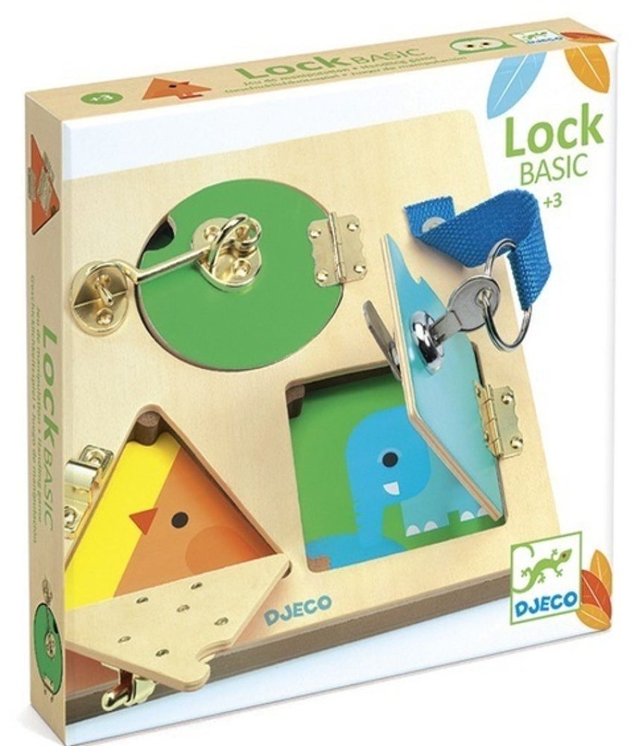 New Products Djeco | Djeco - Lockbasic Wooden Puzzle