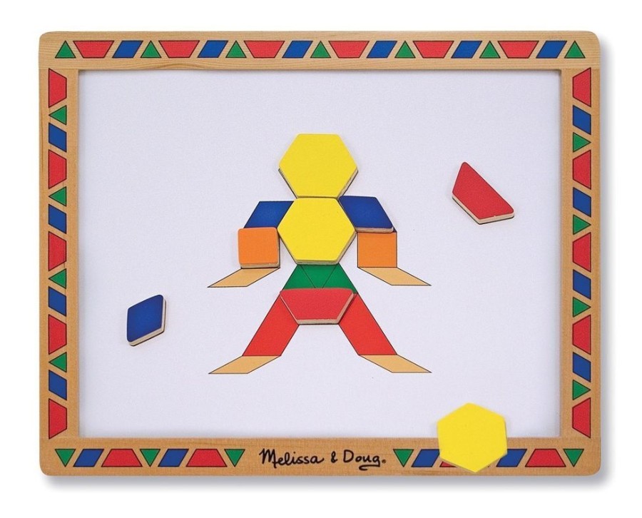 Baby, Toddler & Preschool Toys Melissa & Doug | Melissa & Doug - Magnetic Pattern Block Kit