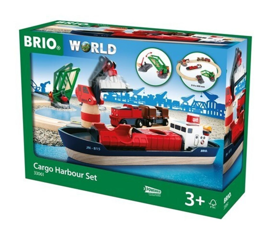 Cars, Trains & Vehicles BRIO | Brio - Cargo Harbour Set (16 Pieces)