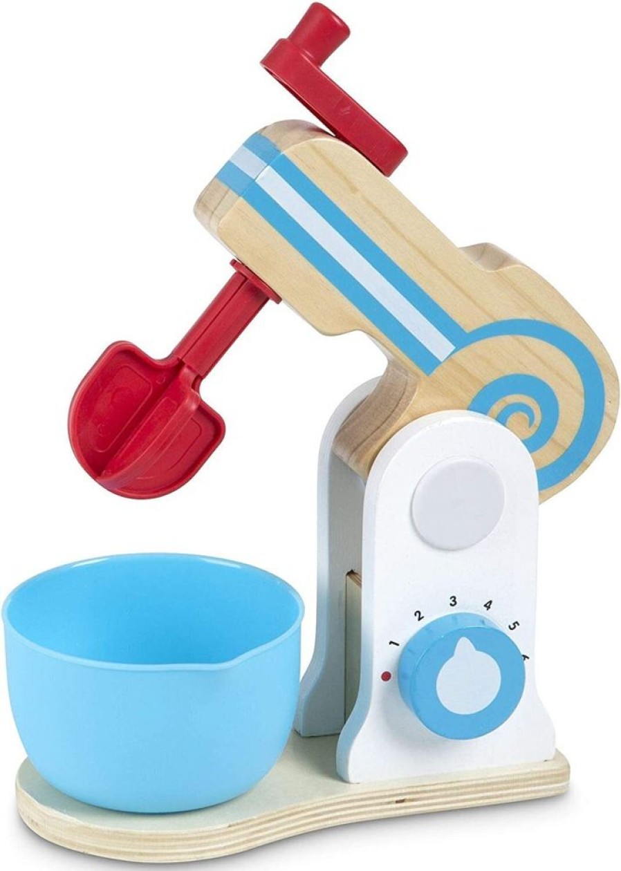 Imaginative Play Melissa & Doug | Melissa & Doug - Wooden Make-A-Cake Mixer Set