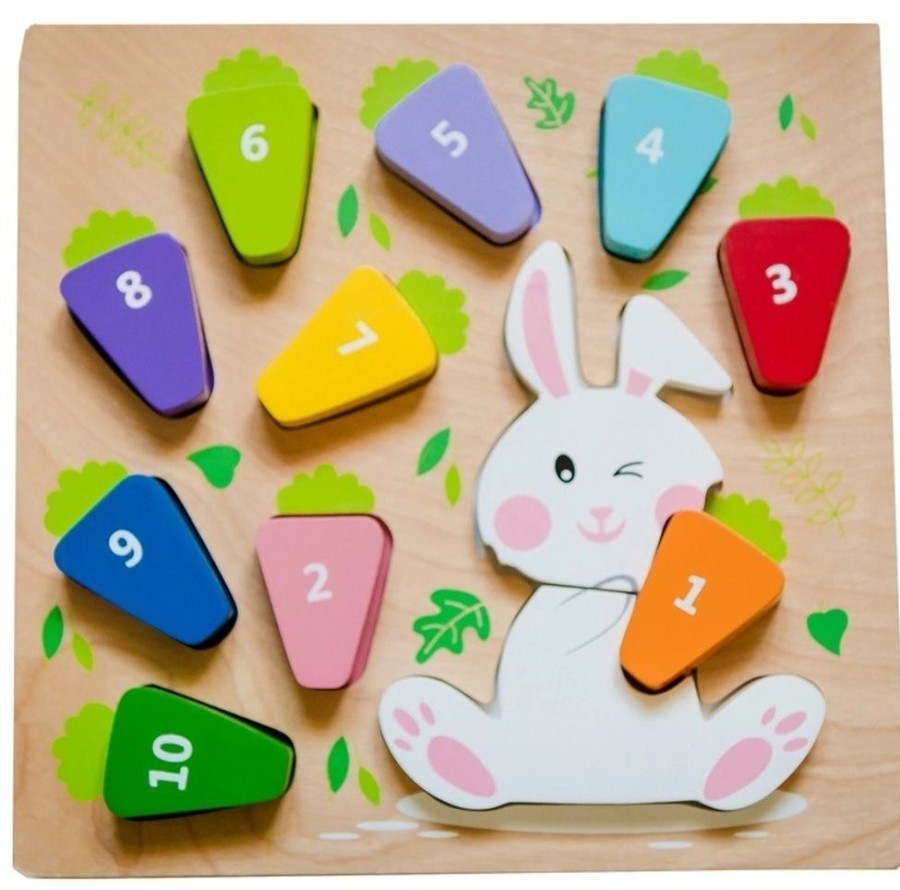 Puzzles Kiddie Connect | Kiddie Connect - 123 Carrot Puzzle