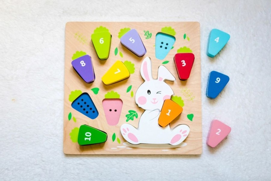 Puzzles Kiddie Connect | Kiddie Connect - 123 Carrot Puzzle