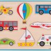 Puzzles Bigjigs Toys | Bigjigs - Lift Out Puzzle - Transport