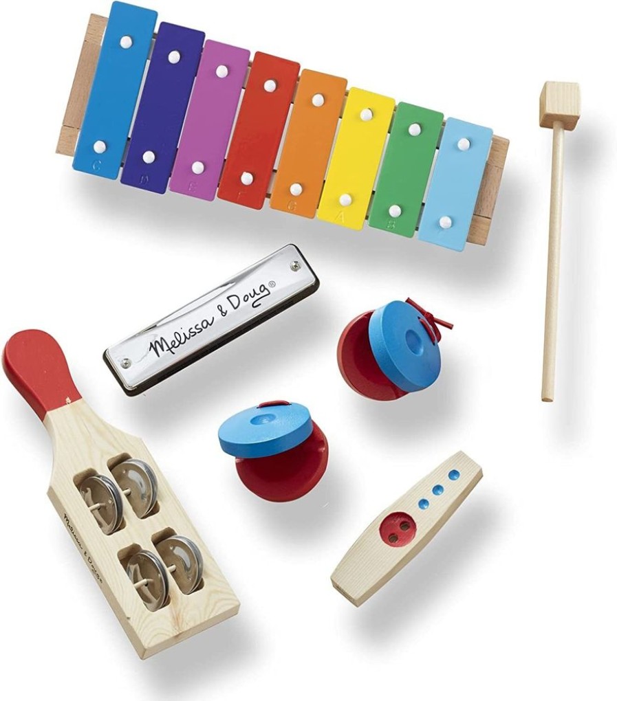 Musical Toys Melissa & Doug | Melissa & Doug - Band-In-A-Box - Hum! Jangle! Shake!