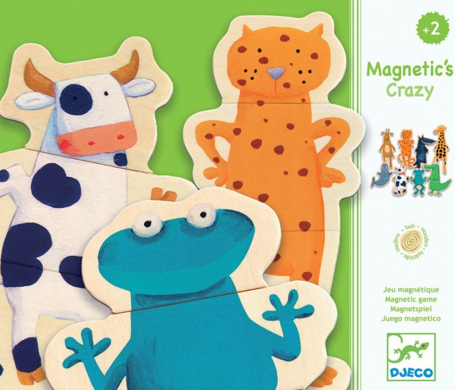 Imaginative Play Djeco | Djeco - Magnetic Crazy Animals