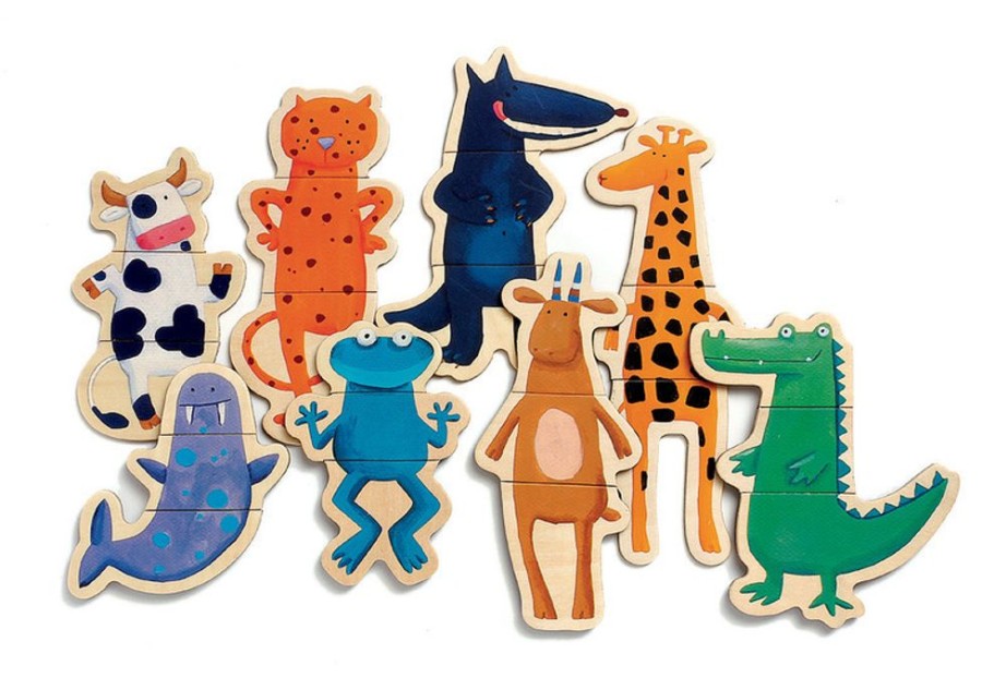 Imaginative Play Djeco | Djeco - Magnetic Crazy Animals