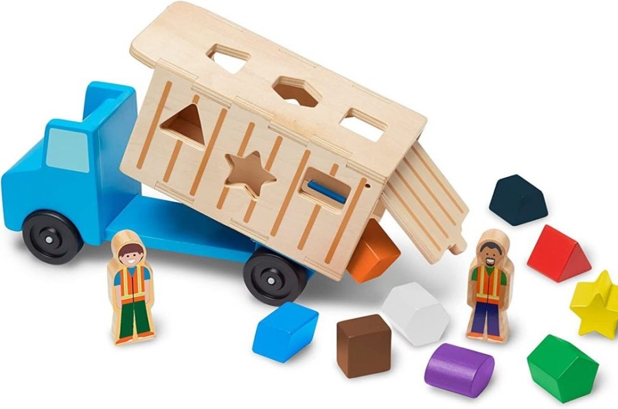 Baby, Toddler & Preschool Toys Melissa & Doug | Melissa & Doug - Shape-Sorting Dump Truck